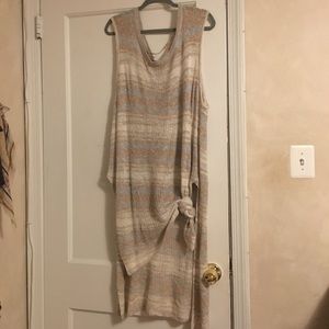 Free People high low knit top with slit